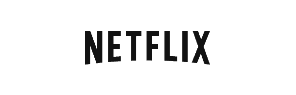The Netflix logo in bold, black uppercase letters on a light gray background.