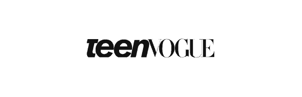 Teen Vogue logo in black text on a white background.